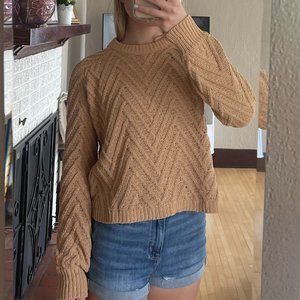 Mustard Cable Knit Sweater